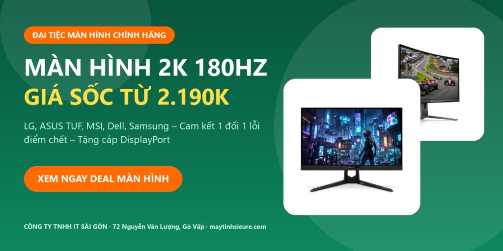Màn hình 2k 180hz giá sốc