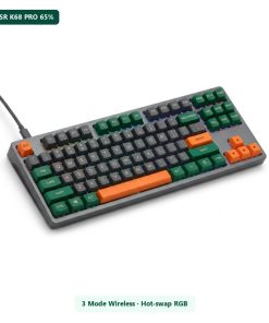 Bàn phím cơ không dây MTSR K68 Pro (65%, 3 chế độ kết nối)