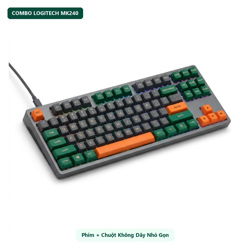 Combo phím chuột không dây Logitech MK240 Nano