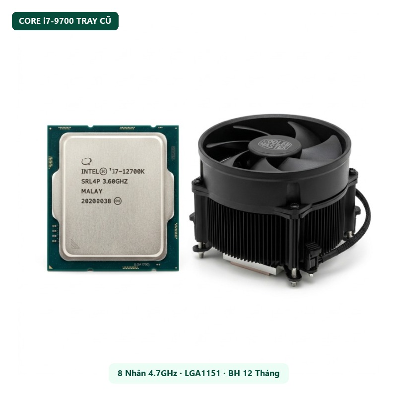 CPU Intel Core i7-9700 cũ (8 nhân, LGA1151)