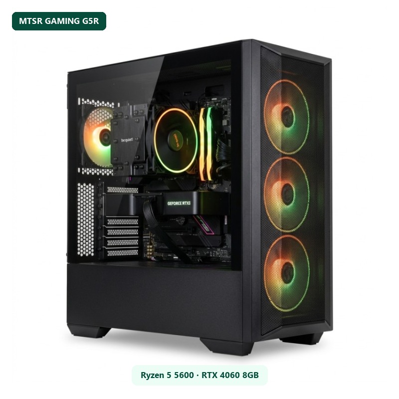 PC MTSR Gaming G5R (Ryzen 5 5600, RTX 4060 8GB, 16GB, 500GB)