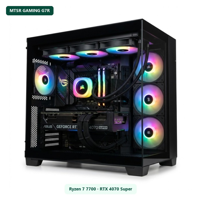 PC MTSR Gaming G7R (Ryzen 7 7700, RTX 4070 Super 12GB, 32GB, 1TB)